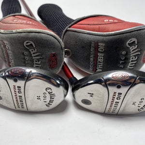 Callaway Big Bertha Heavenwood 1 & 3 Hybrid Set 16* 19* RCH 75w Regular Mens RH