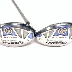 TaylorMade Burner Rescue 4 & 5 Hybrid Set 22* 25* REAX SuperFast 50g Womens RH