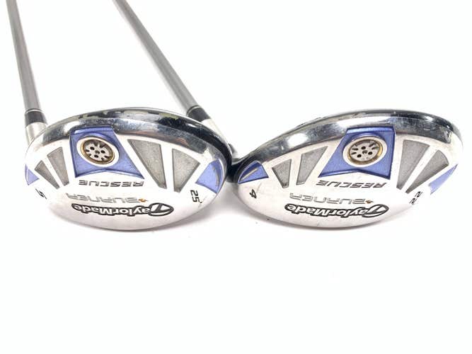 TaylorMade Burner Rescue 4 & 5 Hybrid Set 22* 25* REAX SuperFast 50g Womens RH