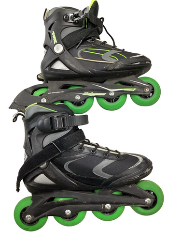 Used Rollerblade ADVANCE PRO XT Senior Rec Fitness Skates Green Senior 8 11613-S000165896