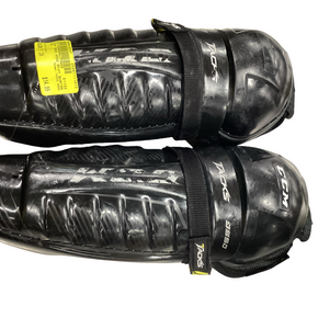 Used CCM TACKS 9550 Junior Shin Guards Black 11" 11613-S000165747