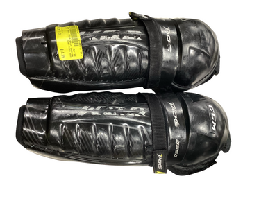 Used CCM TACKS 9550 Junior Shin Guards Black 11" 11613-S000165747