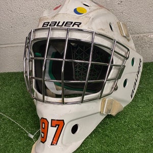 Brown Junior Bauer NME 4 Goalie Mask (Used)