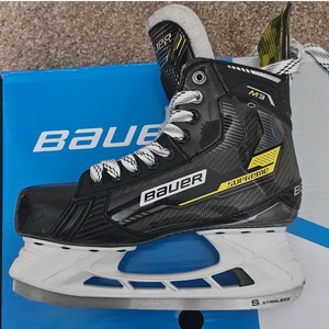 Used Intermediate Bauer Supreme M3 Hockey Skates Regular Width Size 5.5 (Fit2)