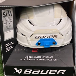 White Small Bauer Hyperlite 2 Helmet (New)