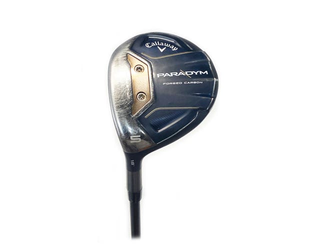 LH Callaway Paradym 18* 5 Fairway Wood Graphite Aldila NVS 65 Stiff Flex