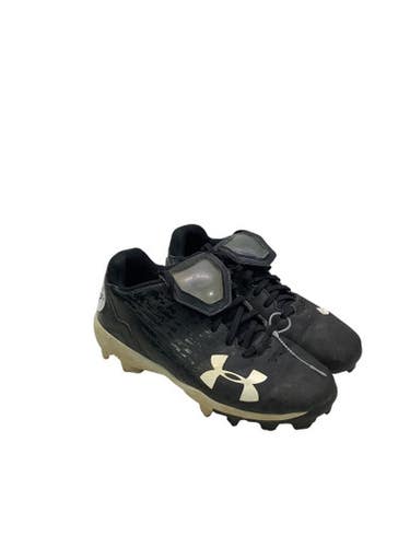 Used Under Armour LOW TOP BB/SB Cleats Black Junior 02 11347-S000253309
