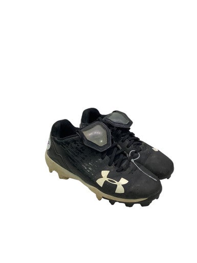 Used Under Armour LOW TOP BB/SB Cleats Black Junior 02 11347-S000253309