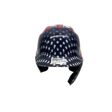 Used Adidas AMERICAN FLAG SM/MD Batting Helmet w/Mask White/Royal/Red S/M 11347-S000253295