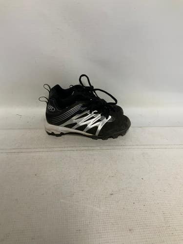 Used Rawlings BLACK BB/SB Cleats Black Youth 12.0 11823-S000033484