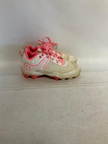 Used Under Armour GLYDE BB/SB Cleats Pink Youth 13.0 11823-S000033479