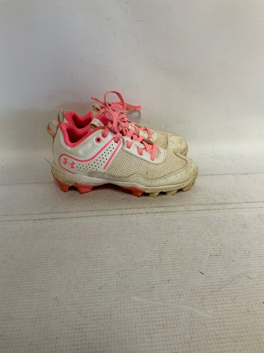Used Under Armour GLYDE BB/SB Cleats Pink Youth 13.0 11823-S000033479