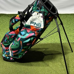 PING Hoofer 231 Golf Stand Carry Bag 5-Way Divider Color: Multi Splash New!