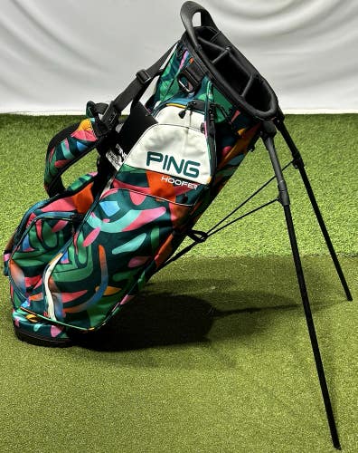 PING Hoofer 231 Golf Stand Carry Bag 5-Way Divider Color: Multi Splash New!