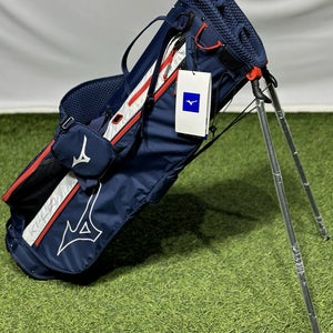 Mizuno K1-L0 Lightweight Stand Carry Golf Bag 5-Way Divider Color: Navy/Red NEW!
