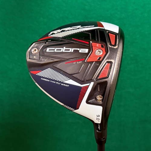 Cobra King RAD Speed 9 Driver HZRDUS Blackout 6.0 60g Graphite Stiff w/HC