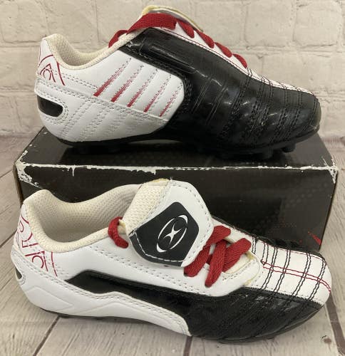 XARA 9501 Kid's FUTURA Soccer Cleats White Black Red US 11