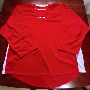 White Goalie Cut CCM Jersey