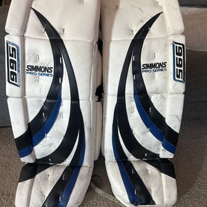 34"  Simmons 995 Goalie Leg Pads Pro Stock (Used)