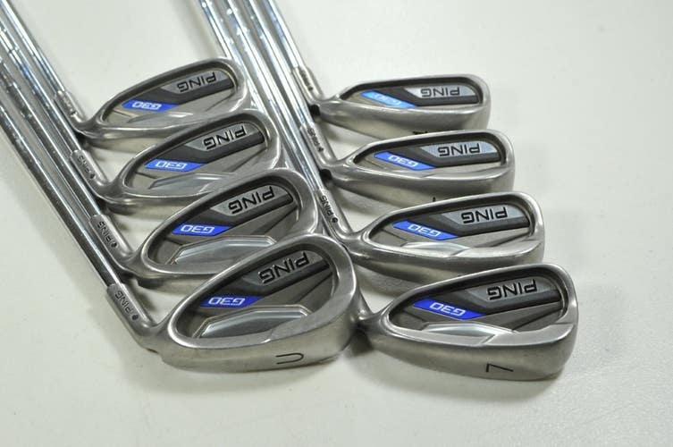 Ping G30 4-W,UW Iron Set Stiff Flex Black Dot Right CFS Distance Steel # 201086
