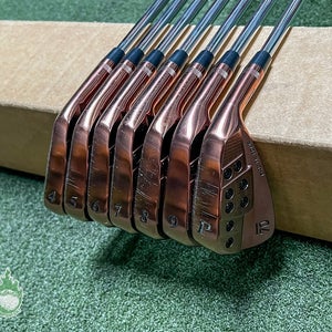 Used Sub 70 649 TR Tour Forged Irons 4-PW KBS 130g X-Stiff Flex Steel Club Set