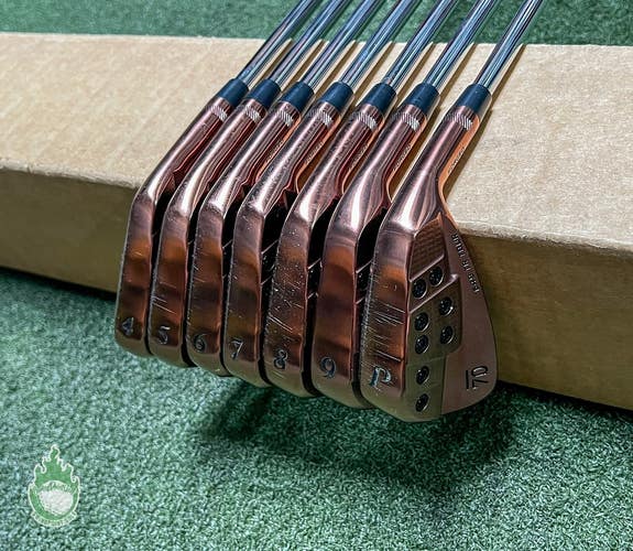 Used Sub 70 649 TR Tour Forged Irons 4-PW KBS 130g X-Stiff Flex Steel Club Set