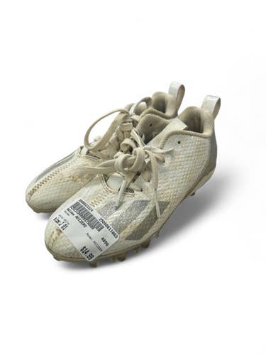 Used Adidas ADIZERO Jr FB Cleats White Junior 01 11863-S000023324