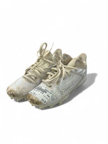 Used Under Armour BLUR Jr FB Cleats White Junior 01.5 11863-S000023325