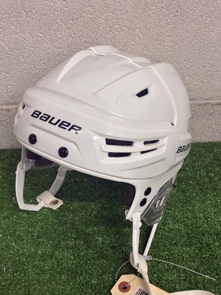 White Medium Bauer Re-akt 65 Helmet (Used)