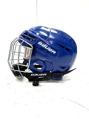 Used Bauer PRODIGY Helmet Cage Combo Royal Blue One Size 11860-S000295990