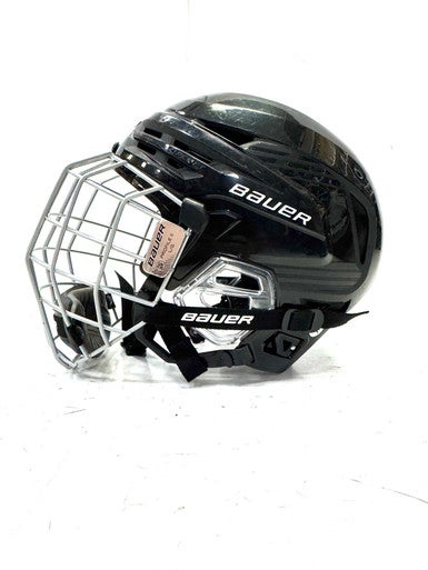 Used Bauer RE AKT 85 Helmet Cage Combo Black LG 11860-S000296002