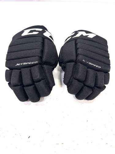 Used CCM JETSPEED FT455 Junior Gloves Black 11" 11860-S000296013