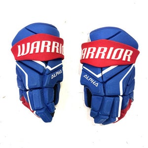 Used Warrior ALPHA LX2 MAX Junior Gloves Royal Blue 12" 11860-S000296006
