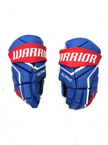 Used Warrior ALPHA LX2 MAX Junior Gloves Royal Blue 12" 11860-S000296006