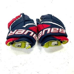 Used Bauer 3XPRO Youth Gloves Navy Blue And Red 10" 11860-S000296120