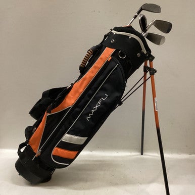 Used Maxfli VARSITY Jr Package Set RH Black And Orange 5 Piece 11725-S000487152