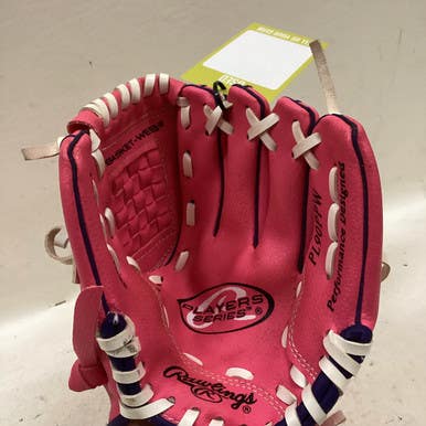 Used Rawlings PL90PPW BB/SB Glove RH Throw Pink 9" 11725-S000487164