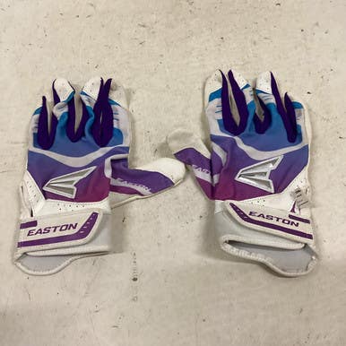 Used Easton BB/SB Batting Gloves Purple MD 11725-S000487576