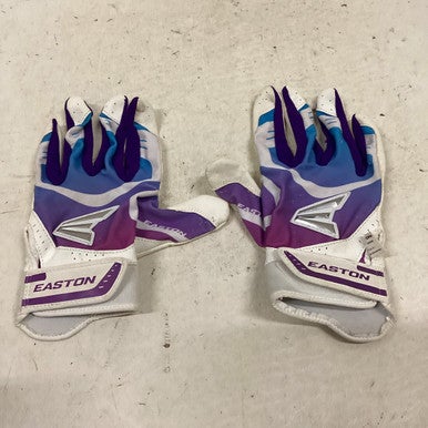 Used Easton BB/SB Batting Gloves Purple MD 11725-S000487576