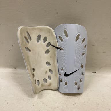 Used Nike Soccer Shin Guards Adult White LG 11725-S000489926