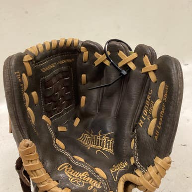 Used Rawlings H100BRC BB/SB Glove RH Throw Brown 10" 11725-S000488165