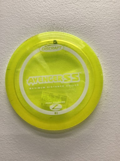 Used Discraft AVENGER SS Disc Golf Driver Yellow 11443-S000196993
