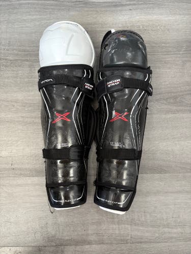 Senior Bauer Vapor 1X 17" Shin Pads Pro Stock (Used)