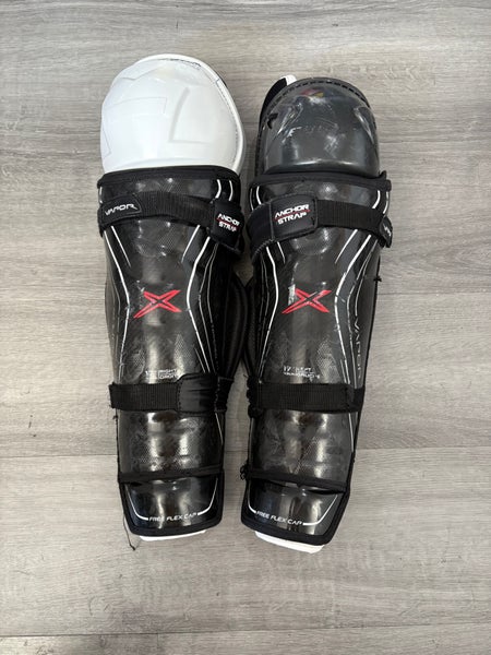 Senior Bauer Vapor 1X 17" Shin Pads Pro Stock (Used)