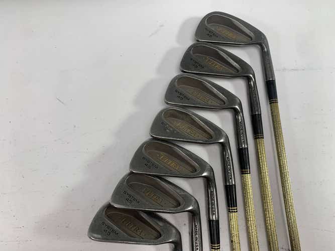 Wilson Ultra System 45 Iron Set 3-PW Gold Boron Regular Steel Mens RH No 7 iron