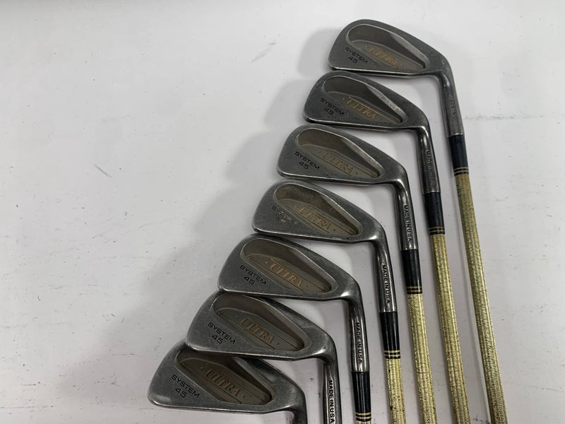 Wilson Ultra System 45 Iron Set 3-PW Gold Boron Regular Steel Mens RH No 7 iron