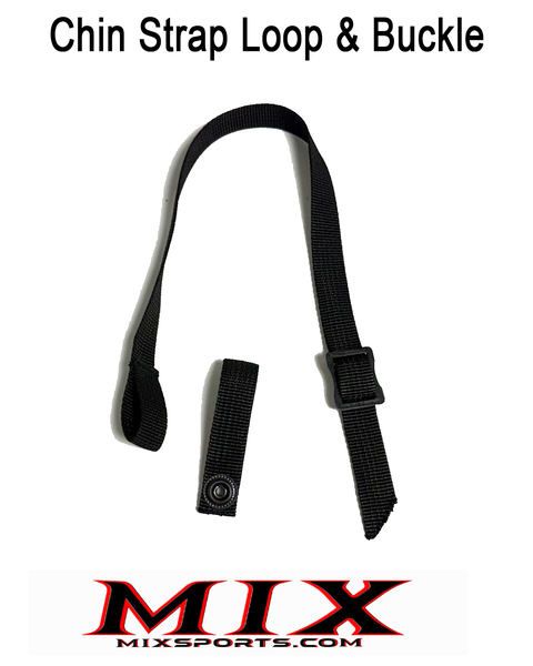 Replacement Chin Strap loop & Buckle - Black