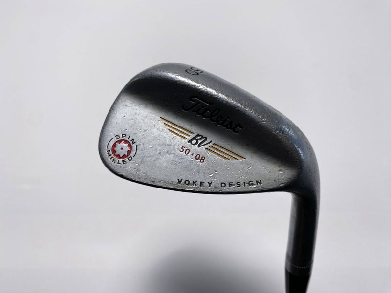 Titleist Vokey Spin Milled Chrome 2009 Gap Wedge GW 50* 8 Wedge Steel Mens RH