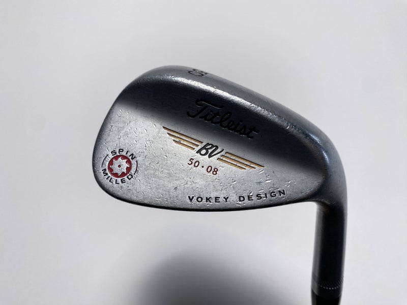 Titleist Vokey Spin Milled CC Chrome Gap Wedge GW 50* 8 Wedge Steel Mens RH