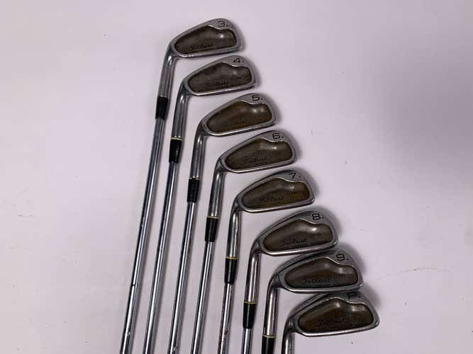 Titleist DTR Iron Set 3-PW True Temper Dynamic Gold S300 Stiff Steel Mens LH